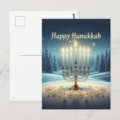 Happy Hanukkah Briefkaart (Voorkant / Achterkant)