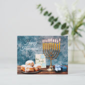Happy Hanukkah Briefkaart (Staand voorkant)