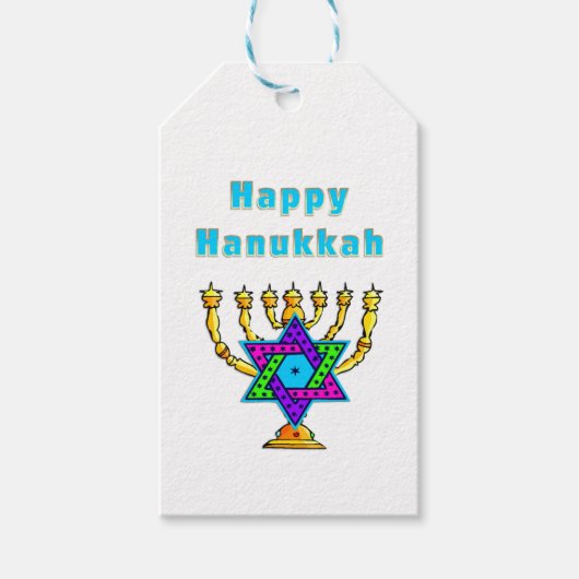 Happy Hanukkah Cadeaulabel (Voorkant)