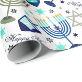 Happy Hanukkah Cadeaupapier (Rol Hoek)