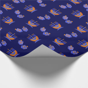 Happy Hanukkah/Chanukah Gift Wrapping Paper Cadeaupapier