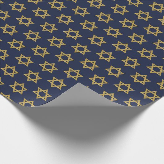 Happy Hanukkah Chanukah Holiday Wrapping Paper Cadeaupapier (Hoek)