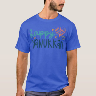 Happy Hanukkah Chanukah Menorah Jewish Holiday T-shirt