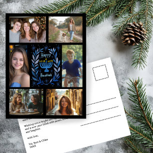 HAPPY HANUKKAH CUSTOM 6 FOTO VAKANTIE BRIEFKAART