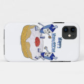 Happy Hanukkah Dancing Dreidels Jelly Doughnut Case-Mate iPhone Case (Achterkant (horizontaal))
