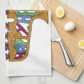 Happy Hanukkah Dreidels Menorah Theedoek (Quarter Fold)