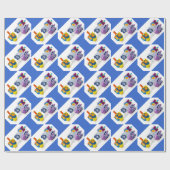 Happy Hanukkah Dreidls Gift Wrap Cadeaupapier (Vlak)