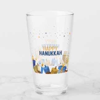 Happy Hanukkah Entertainment Glas
