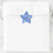 Happy Hanukkah Falling Star en Dreidels Ster Sticker (Tas)