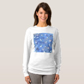 Happy Hanukkah Falling Star en Dreidels T-shirt (Voorkant volledig)