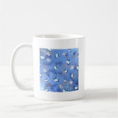 Happy Hanukkah Falling Stars and Dreidels Koffiemok (Links)