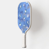 Happy Hanukkah Falling Stars and Dreidels Pickleball Paddle (Links)