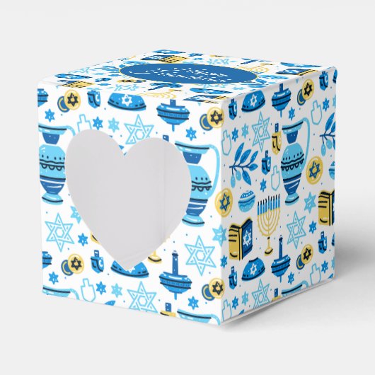 Happy Hanukkah Favor Box Bedankdoosjes (Voorkant Zijde)