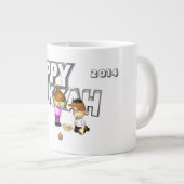 Happy Hanukkah-feestdag - Jumbo Beker (Voorkant rechts)