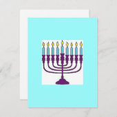 Happy Hanukkah Feestdagenkaart (Voorkant / Achterkant)