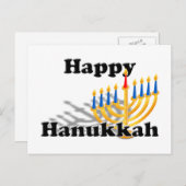 Happy Hanukkah Feestdagenkaart (Voorkant / Achterkant)