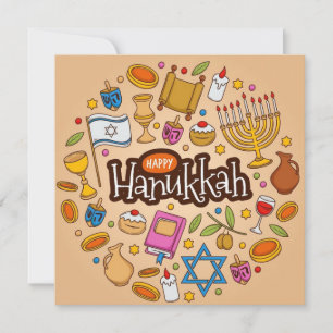 Happy Hanukkah Feestdagenkaart