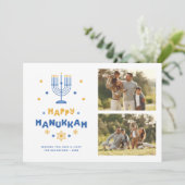 Happy Hanukkah Feestdagenkaart (Staand voorkant)