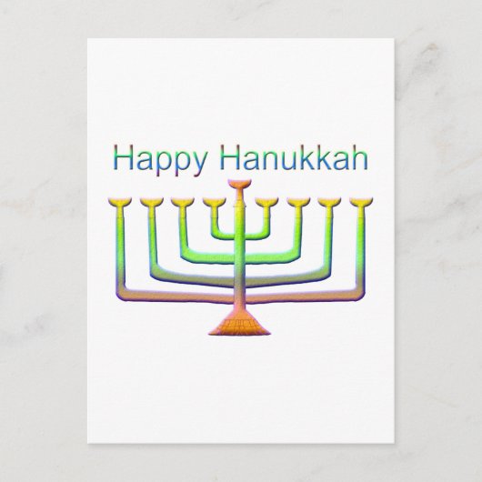 Happy Hanukkah Feestdagenkaart (Voorkant)