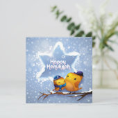 Happy Hanukkah Feestdagenkaart (Staand voorkant)