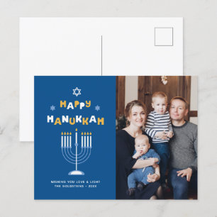 "Happy Hanukkah"-feestkaart Feestdagenkaart