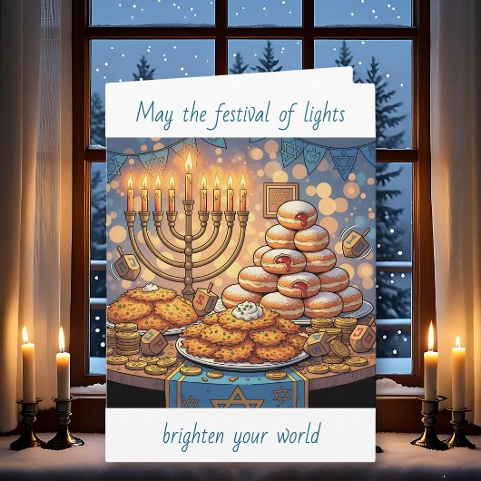 Happy Hanukkah | Festival of Lights Kaart