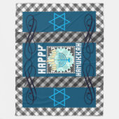 Happy Hanukkah Fleece Deken (Voorkant)