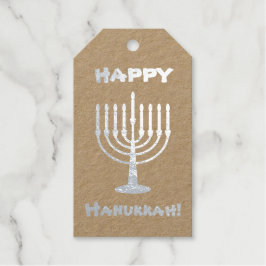 Happy Hanukkah Folie Gift Labels