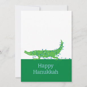 Happy Hanukkah Gator Feestdagenkaart