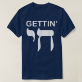Happy Hanukkah Getting Chai High Funny Jewish Holi T-shirt (Design voorkant)