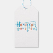 Happy Hanukkah Gift Label - pas de naam aan Cadeaulabel (Achterkant)