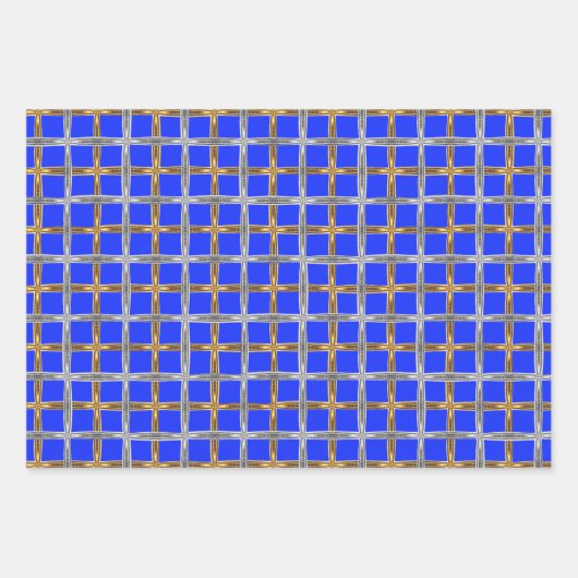 Happy Hanukkah Gold, Silver en White Laced Inpakpapier Vel (Voorkant 2)