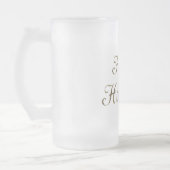 Happy Hanukkah Gold Typography Elegant Chanukah Matglas Bierpul (Links)