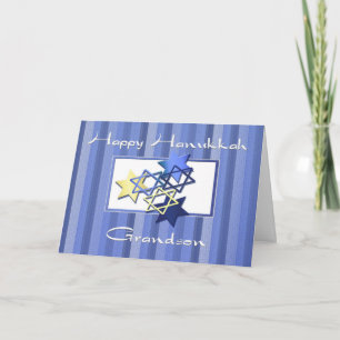 Happy Hanukkah Grandson Card Feestdagen Kaart