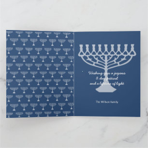 Happy Hanukkah-groetings Kaart
