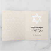 Happy Hanukkah-groetings Kaart (Binnen)