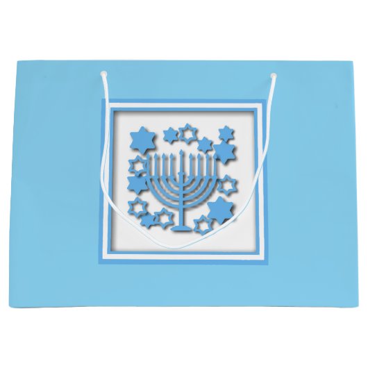 Happy Hanukkah Groot Cadeauzakje (Voorkant)