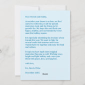 HAPPY HANUKKAH Hand-getrokken CUSTOM 6 FOTO Feestdagenkaart (Achterkant)