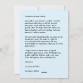 HAPPY HANUKKAH Hand-getrokken CUSTOM 6 FOTO Feestdagenkaart (Achterkant)