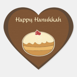 Happy Hanukkah Hart Sticker