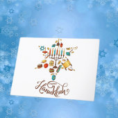 Happy Hanukkah Holiday Card Feestdagen Kaart