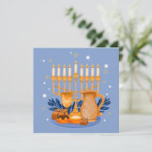 Happy Hanukkah Holiday Card Feestdagenkaart (Staand voorkant)
