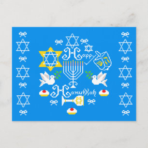 Happy Hanukkah Holiday Feestdagenkaart