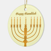 Happy Hanukkah Holiday Keramisch Ornament (Links)