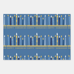 Happy Hanukkah Inpakpapier Vel