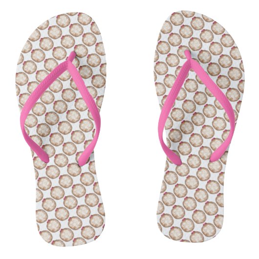 Happy Hanukkah Jelly Donut Doughnut Sufganiyot Teenslippers (Voetbed)