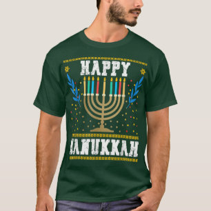 Happy Hanukkah Joodse Kerstmis Menorah Hanukkah T T-shirt