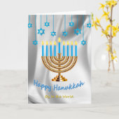 Happy Hanukkah Kaart (Gele Bloem)