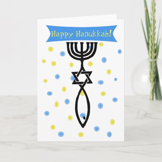 Happy Hanukkah-kaarten Feestdagen Kaart (Voorkant)