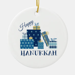 Happy Hanukkah Keramisch Ornament